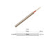 Candeletta per stufe e caldaie a pellet - Codice ELF60025 - Con flangia ø 12,5 mm - 350 Watt - Lunghezza cavi 220 mm - Lunghezza totale 182 mm - Lunghezza sottobattuta 180 mm