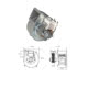 Ventilateur centrifuge Fergas - Code 201630 - Roue ø 70 mm - Longueur hors tout 102,7 mm - Hauteur hors tout 125,7 mm - Profondeur hors tout 117,50 mm