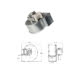 Ventilatore centrifugo Fergas - Codice 204669 - Motore esterno DX - Ventola ø 80 mm - Ingombro lunghezza 132 mm - Ingombro altezza 136 mm - Ingombro profondità  119 mm