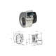 Ventilatore centrifugo Trial - Codice CAA10Y011 - Motore esterno SX - Ventola ø 97 mm - Ingombro lunghezza 167 mm - Ingombro altezza 192 mm - Ingombro profondità 167 mm