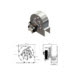 Ventilatore centrifugo Trial – Codice CAH12Y4-004 – Motore esterno SX – Ventola ø 120 mm – Ingombro lunghezza 141 mm – Ingombro altezza 170 mm – Ingombro profondità 163 mm