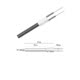 Candeletta in ceramica per stufe e caldaie a pellet – Codice CER02 – Liscia – ø 11,55 mm – 240 Watt – Lunghezza cavi 350 mm – Lunghezza totale 110 mm – Lunghezza sottobattuta 78 mm