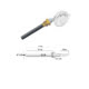 Candeletta in ceramica per stufe e caldaie a pellet – Codice CER05 – Con raccordo 3/8″ – ø 11,55 mm – 240 Watt – Lunghezza cavi 350 mm – Lunghezza totale 94 mm – Lunghezza sottobattuta 89 mm