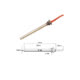 Bougie de préchauffage pour poêles et chaudières à granulés - Code ELD60033 - Raccord 1/2" - ø 12,5 mm - 350 Watt - Longueur de câble 500 mm - Longueur totale 170 mm - Longueur de contre-dépouille 160 mm