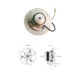 Extracteur de fumée Code d'essai - CAF15C003S - Bride ronde ø 168 mm - Ventilateur ø 150 mm - Hauteur du ventilateur 20 mm
