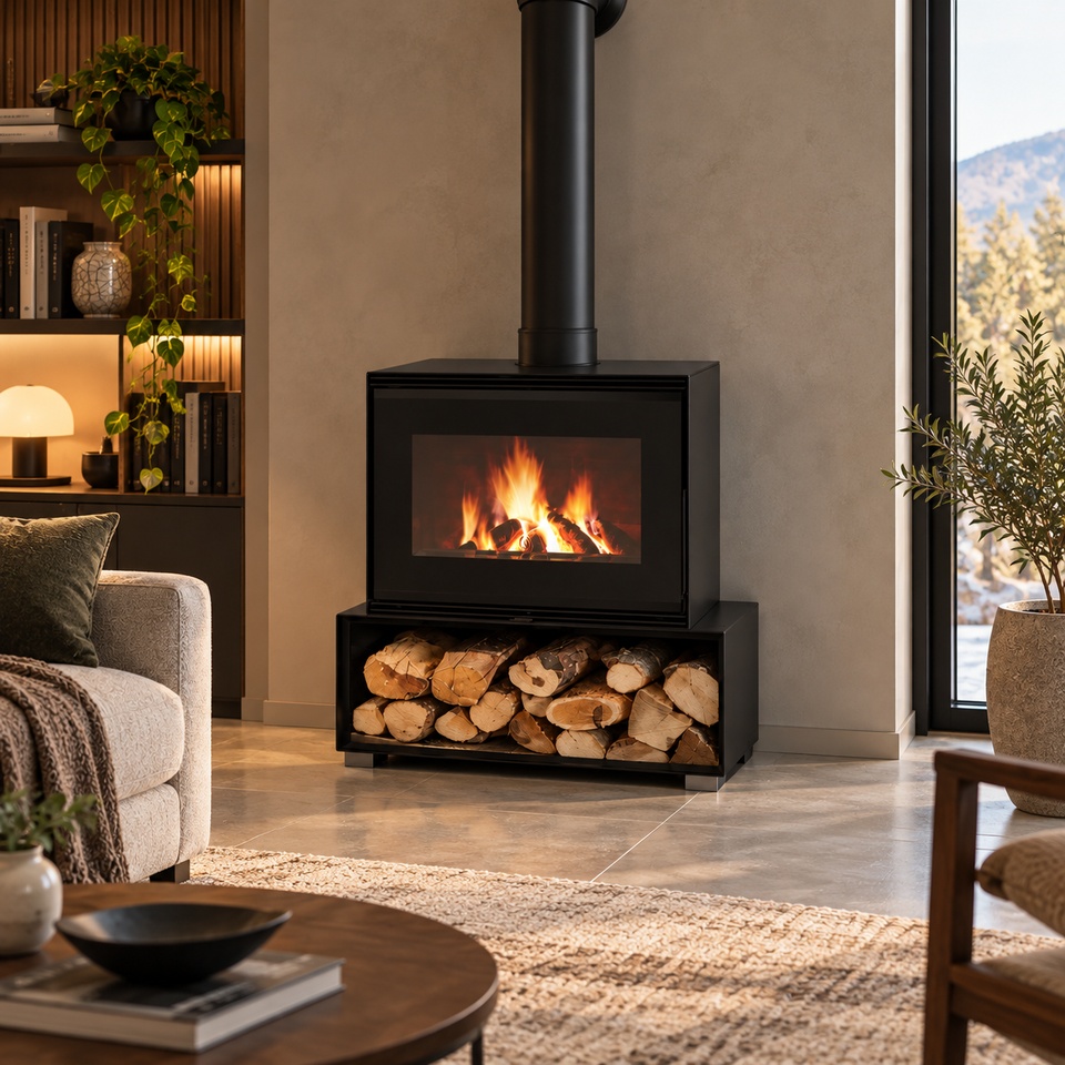 Poêle à bois Ines 13 kW 4 étoiles - Poêle à bois 4 étoiles - Poêle à bois 13 kW