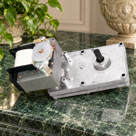Motoriduttore BCZ con pacco a sbalzo 1,6 rpm - Codice AM504S1695 - Albero superiore ø 9,5 mm - Pacco lamellare 24 mm | Mack4Seasons