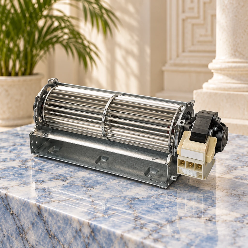 Ventilatore tangenziale Trial Codice THS18B6-026-D7 - Lunghezza ventola 182 mm - Lunghezza totale 259 mm | Mack4Seasons
